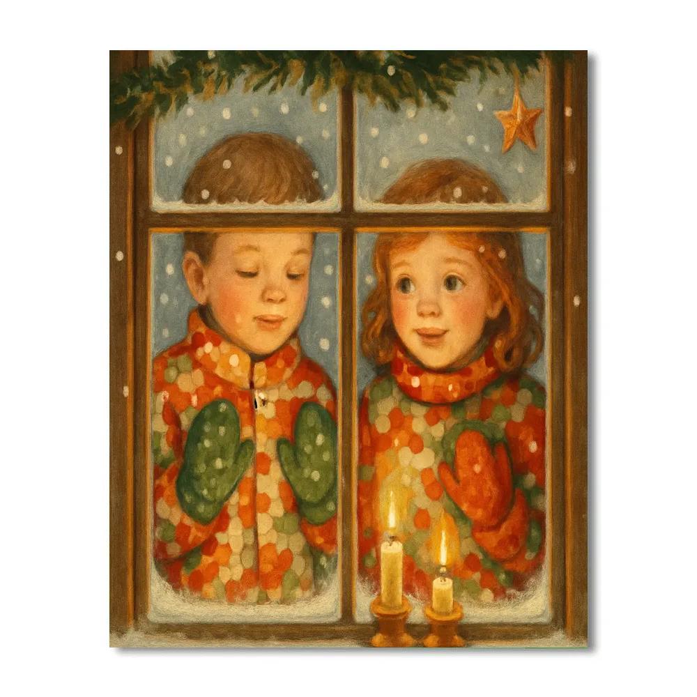 Window Seat Wishes Numbered painting kits