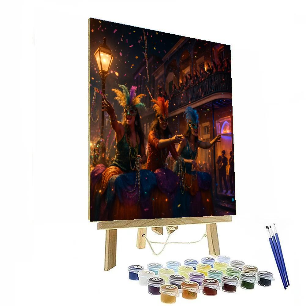 Mardi Gras Masked Parade Paint by numbers kits