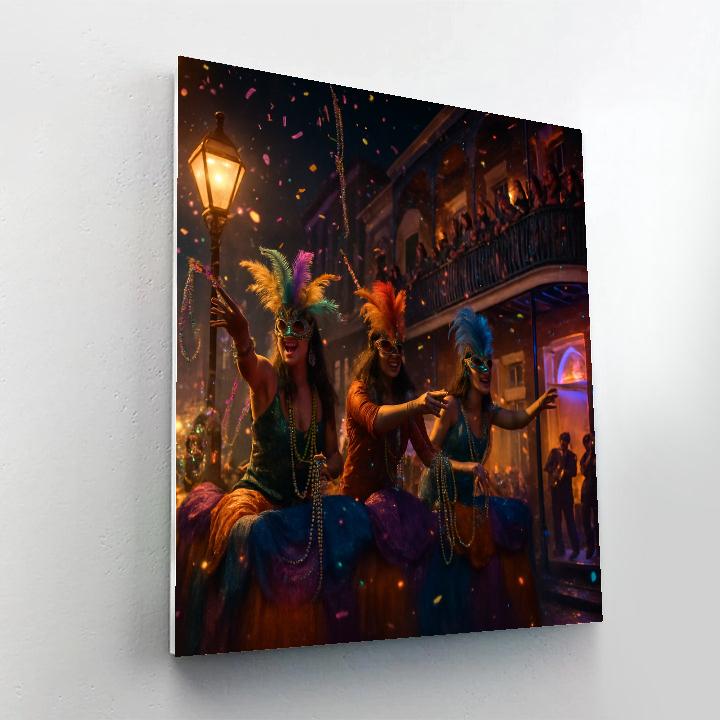 Mardi Gras Masked Parade Paint by numbers kits