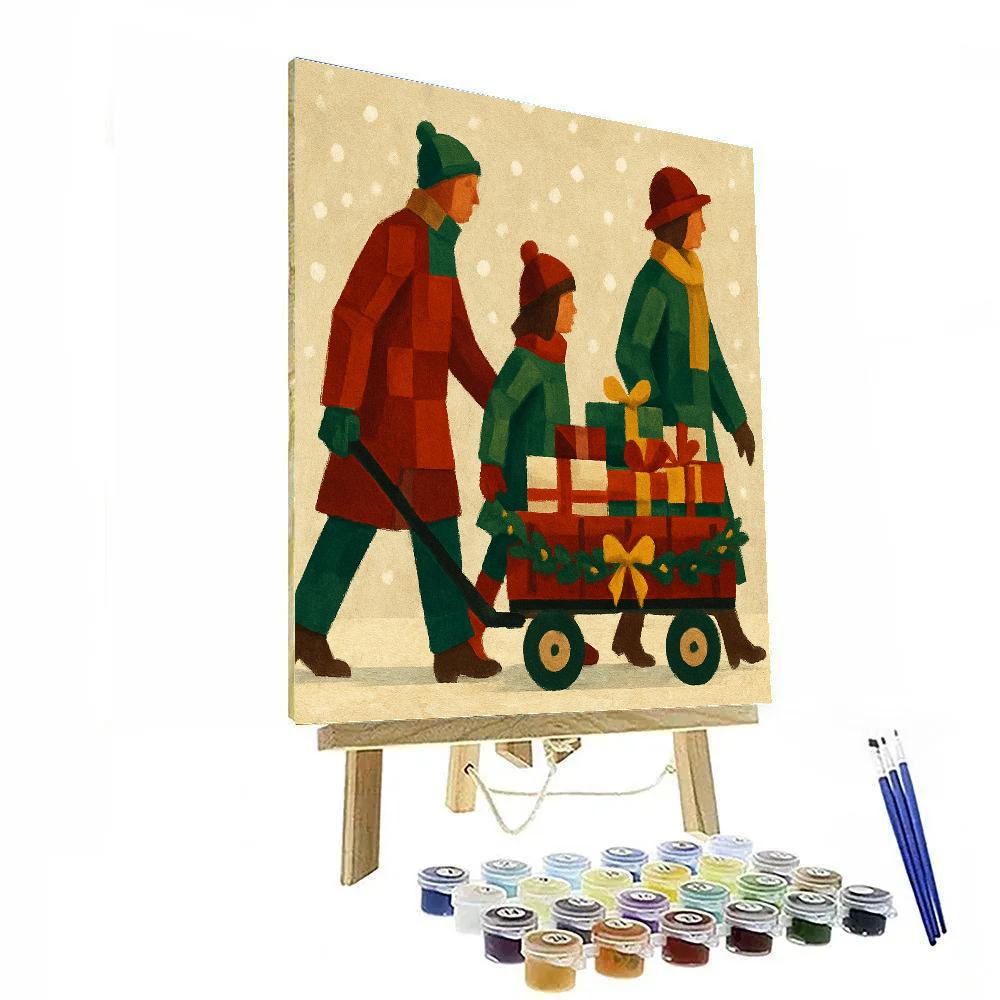 Wagon Of Wishes Painting by numbers kit