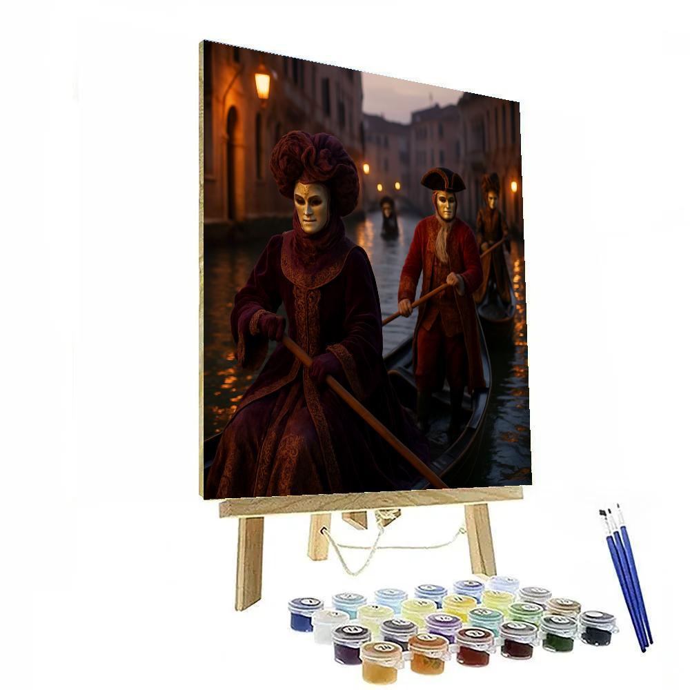 Carnival Of Venice Gondola Parade paint by color