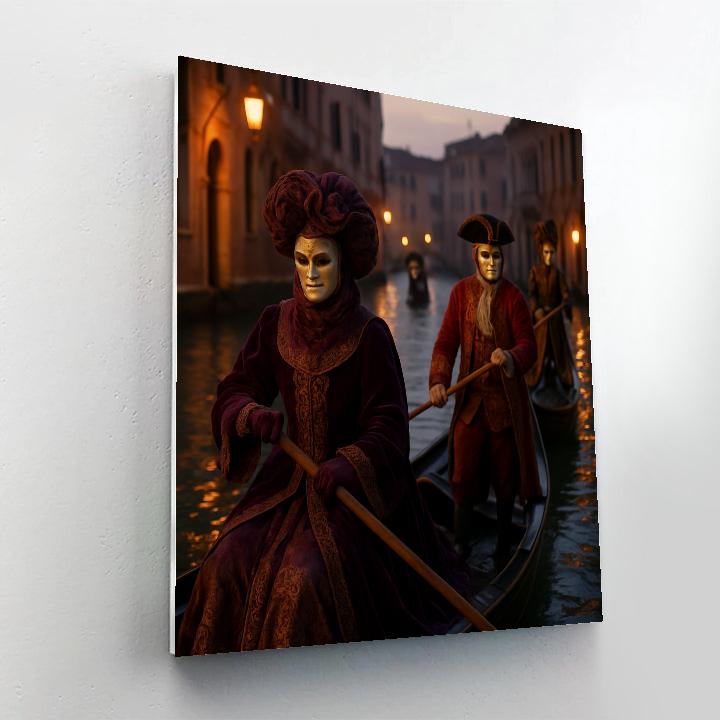 Carnival Of Venice Gondola Parade paint by color