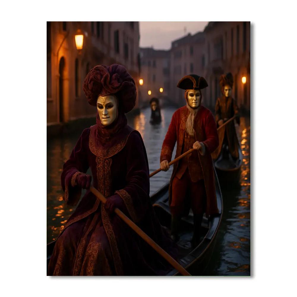 Carnival Of Venice Gondola Parade paint by color