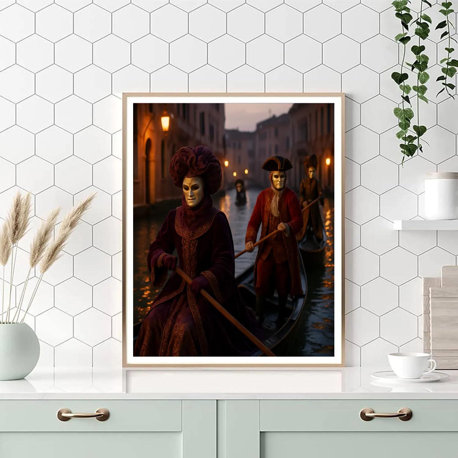 Carnival Of Venice Gondola Parade paint by color