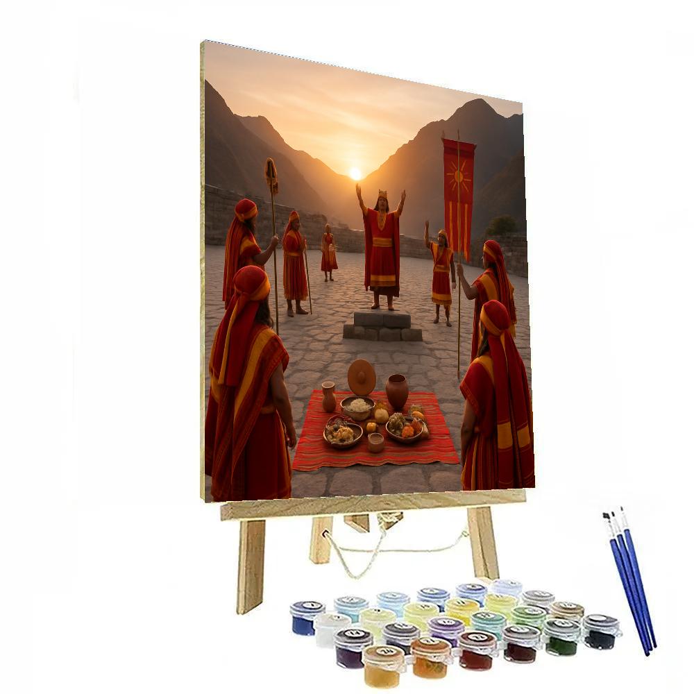 Inti Raymi Sun Ceremony paint by number