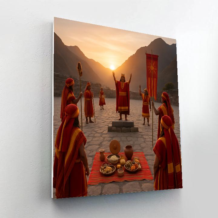 Inti Raymi Sun Ceremony paint by number