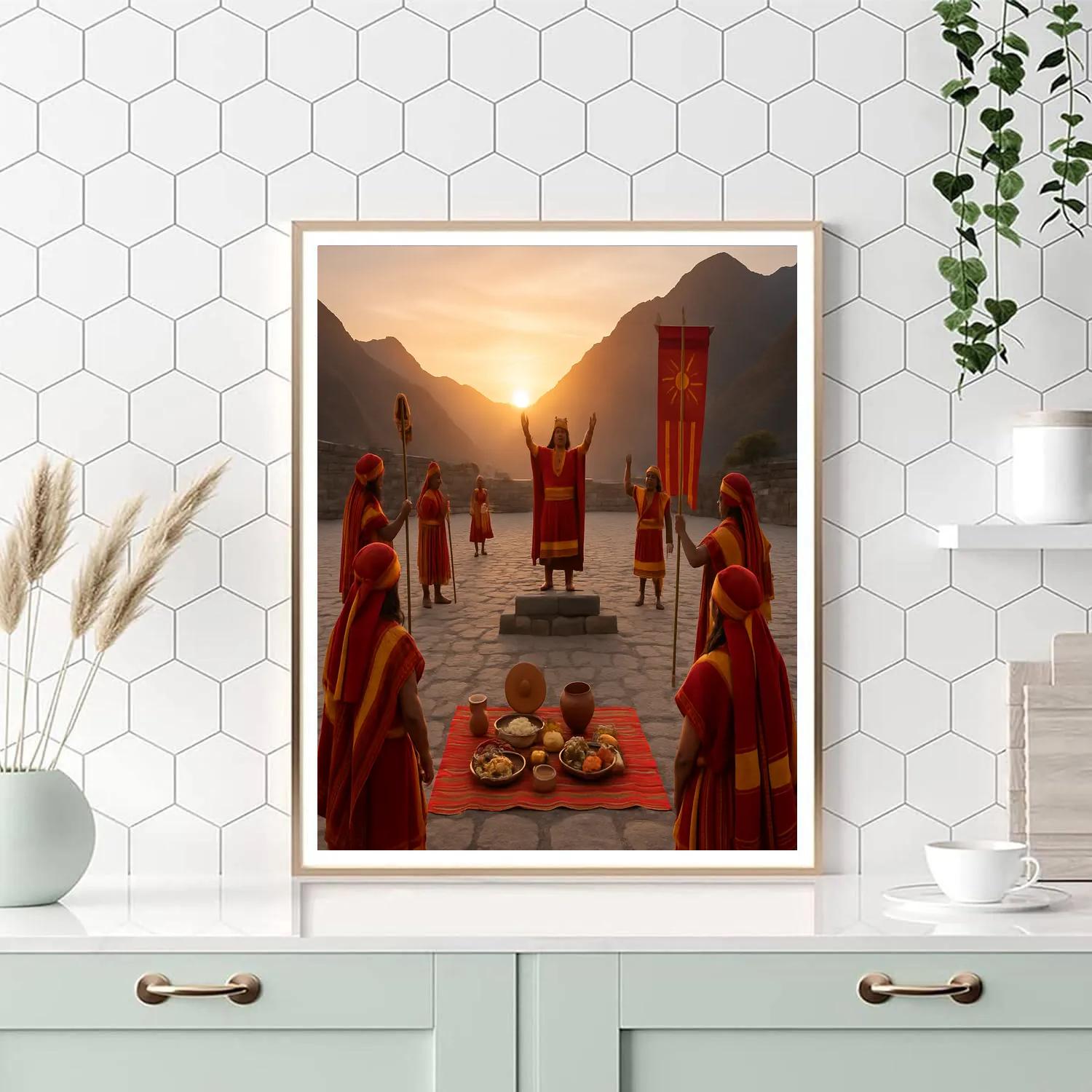 Inti Raymi Sun Ceremony paint by number