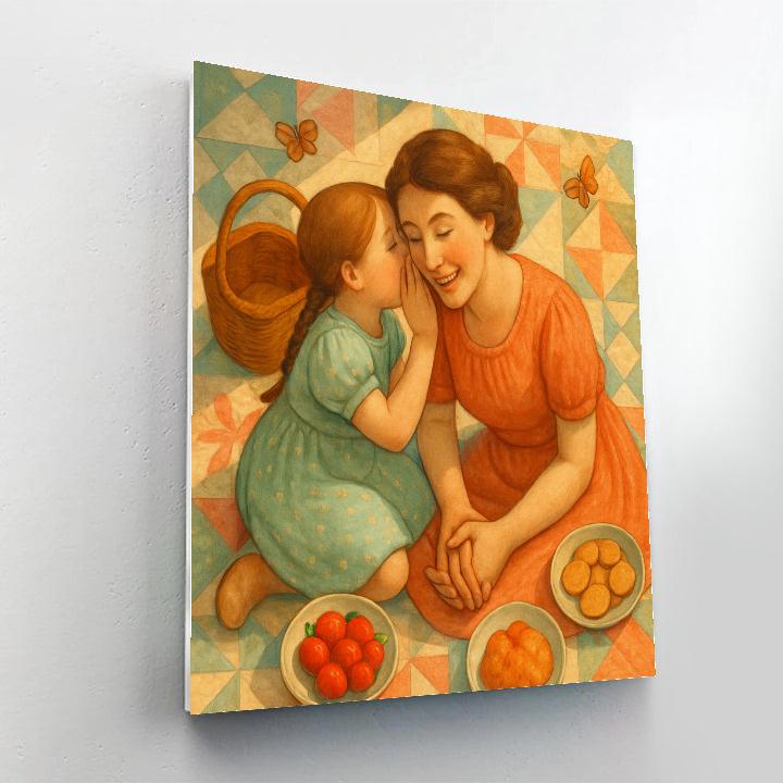 Picnic Quilt Quilt Conversation Painting by numbers kit