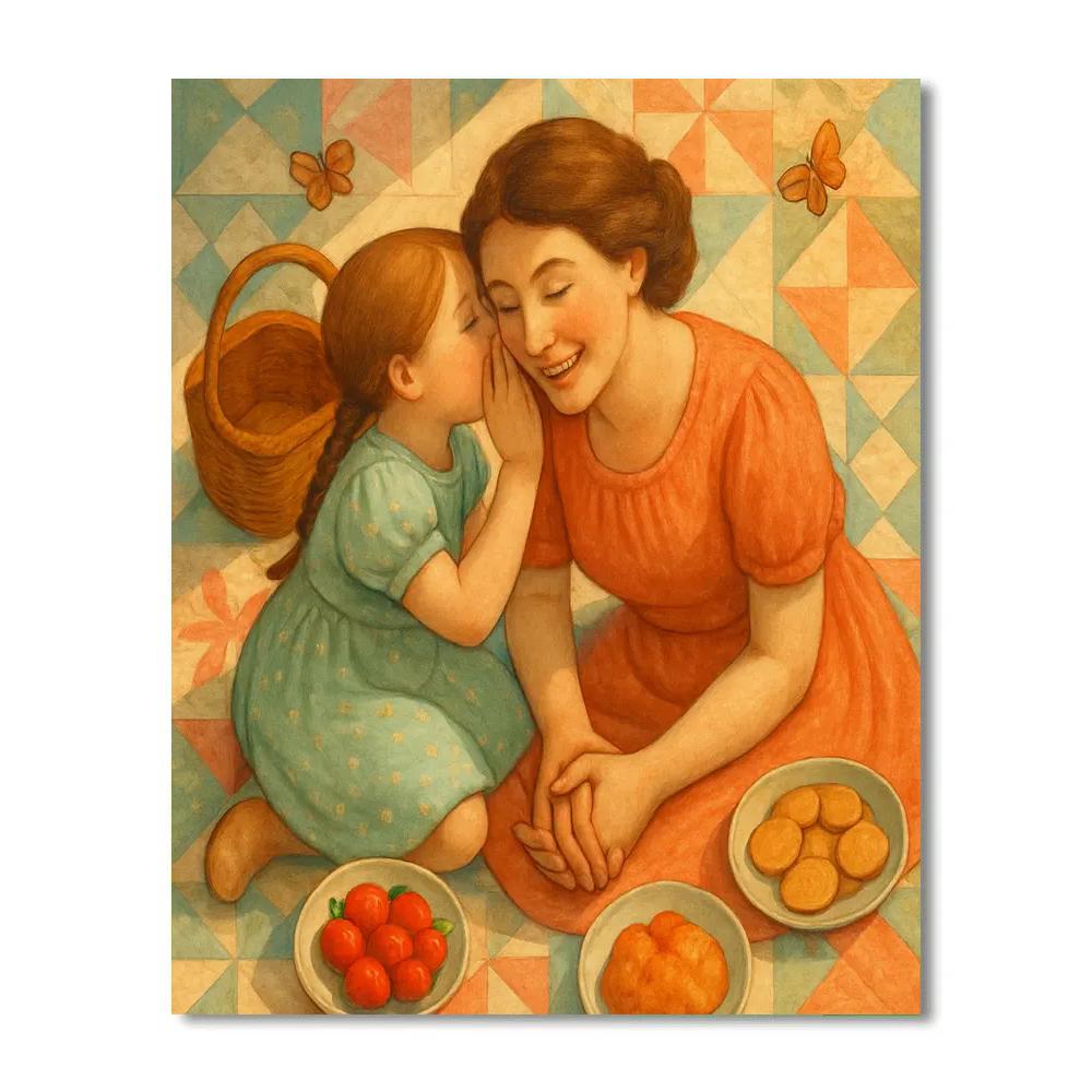 Picnic Quilt Quilt Conversation Painting by numbers kit
