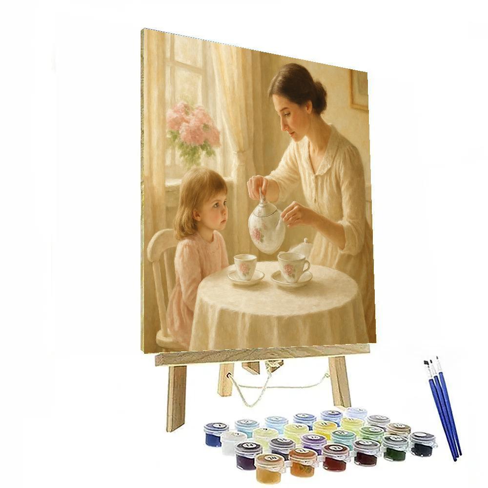 Hospitality Tea Party At Home Numbered painting kits