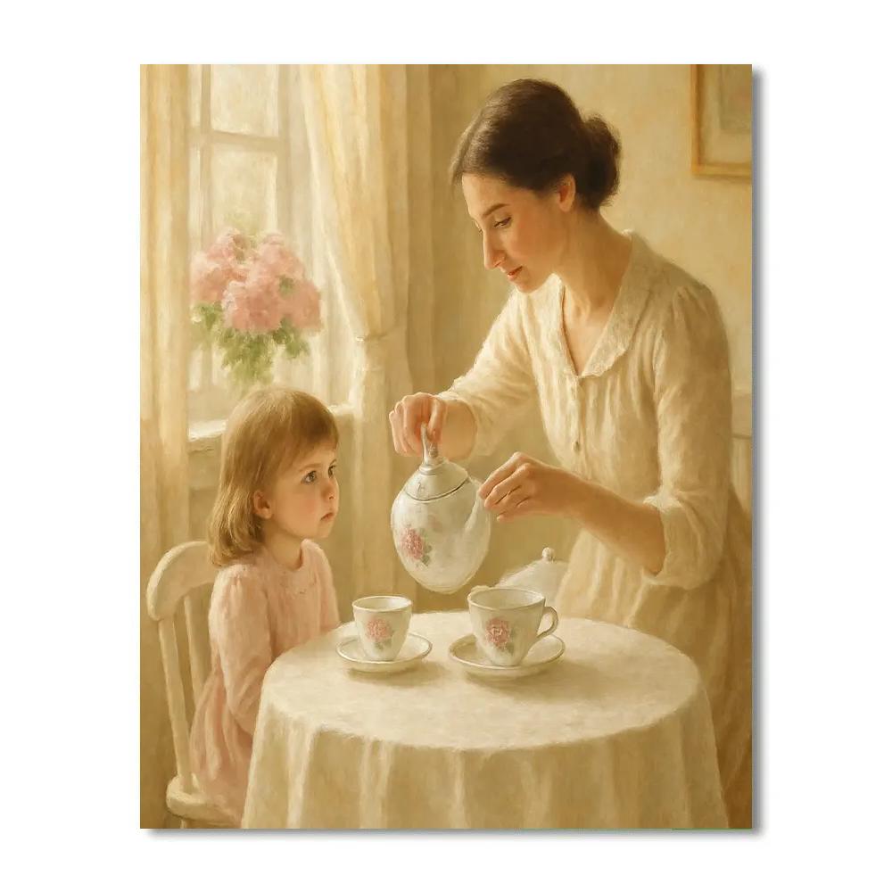 Hospitality Tea Party At Home Numbered painting kits