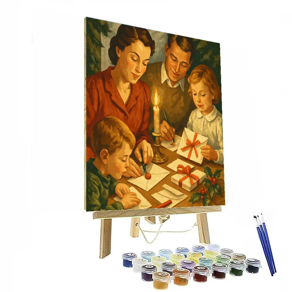 Midwinter Letter Paint by numbers art