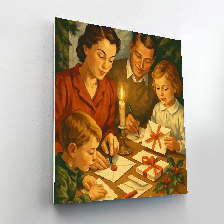 Midwinter Letter Paint by numbers art