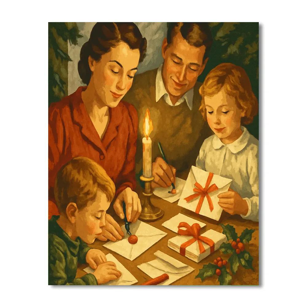 Midwinter Letter Paint by numbers art