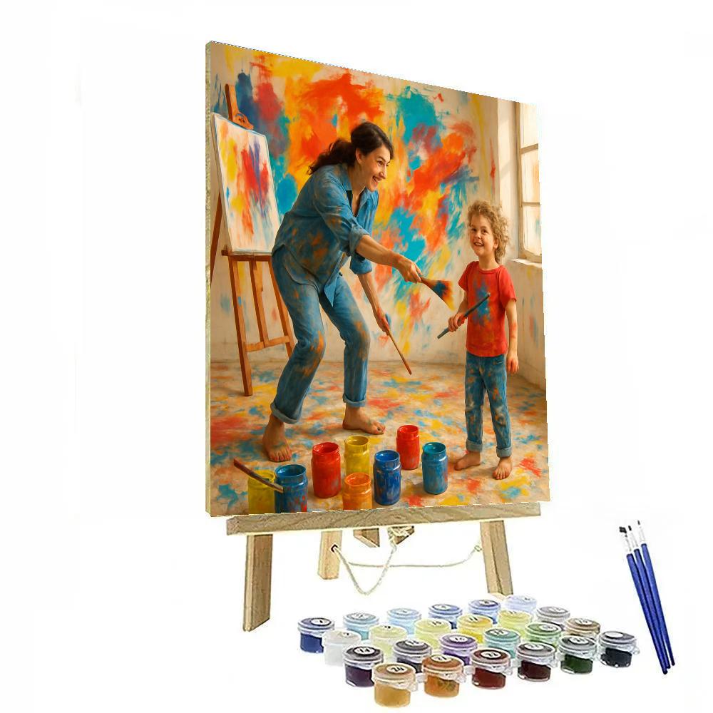 Art Studio Messy Masterpiece paint by numbers