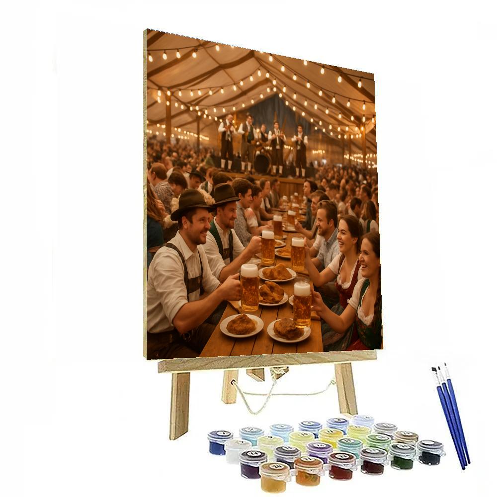 Oktoberfest Celebration Munich paint by color