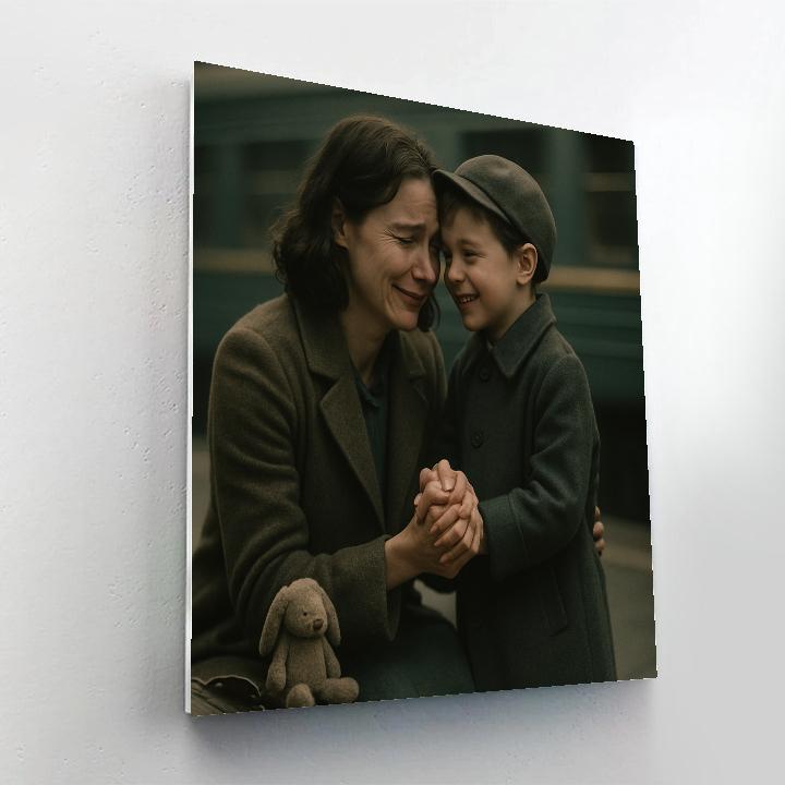 Train Station Farewell And Return paint by numbers