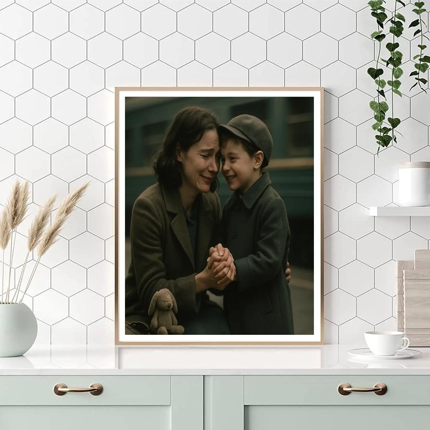 Train Station Farewell And Return paint by numbers