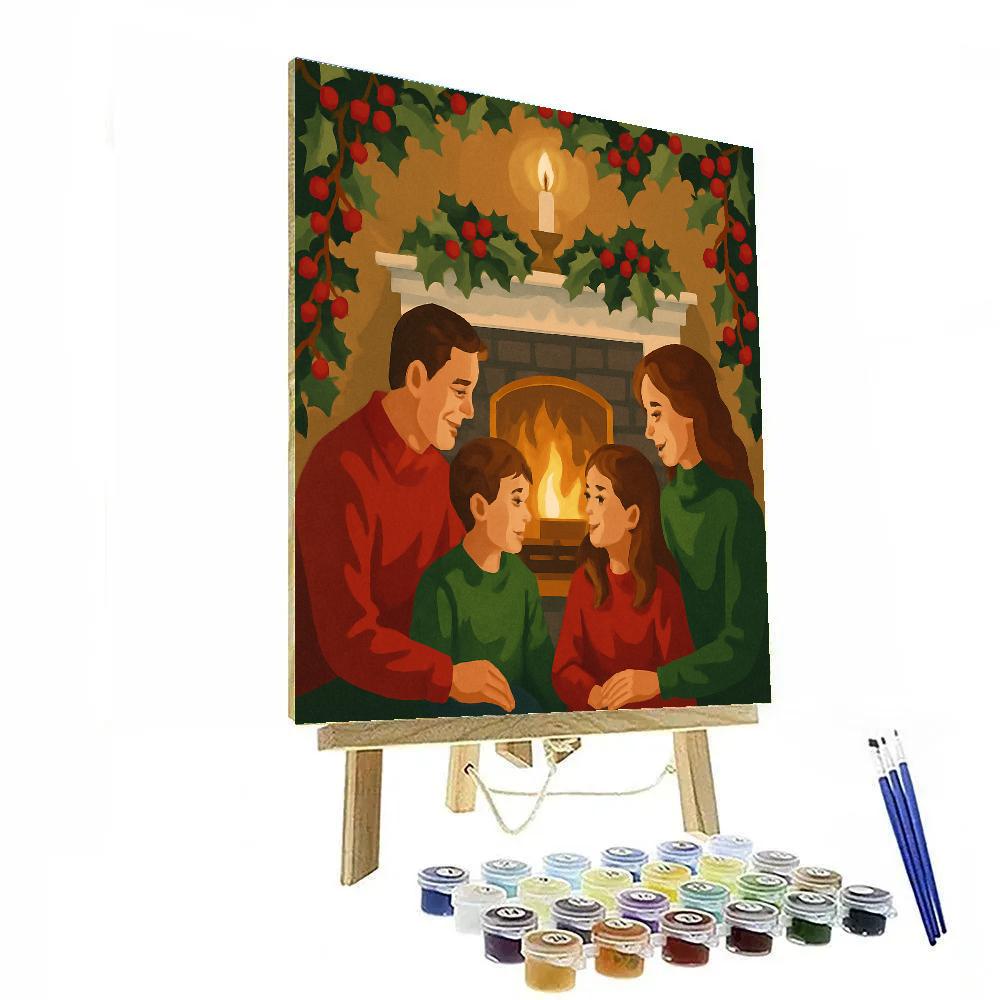 Holly Hearth Harmony paint by numbers