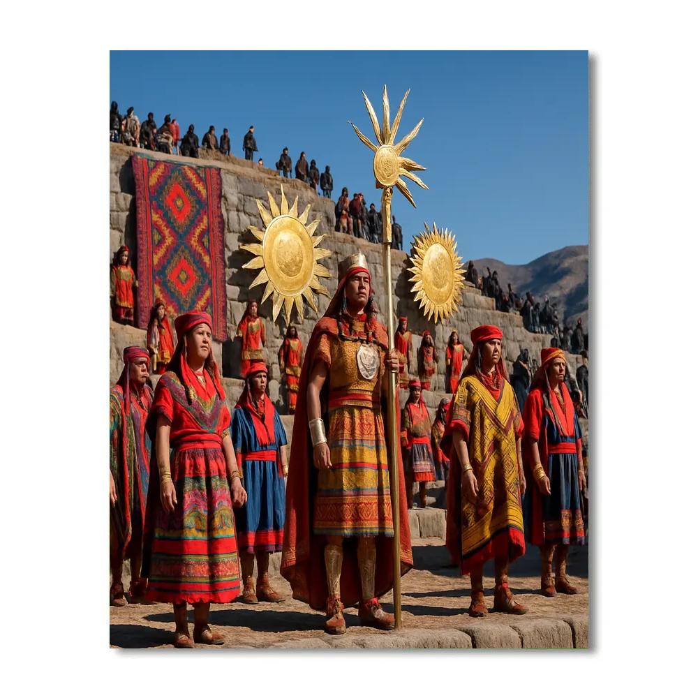 Inti Raymi Festival Cusco DIY paint by numbers