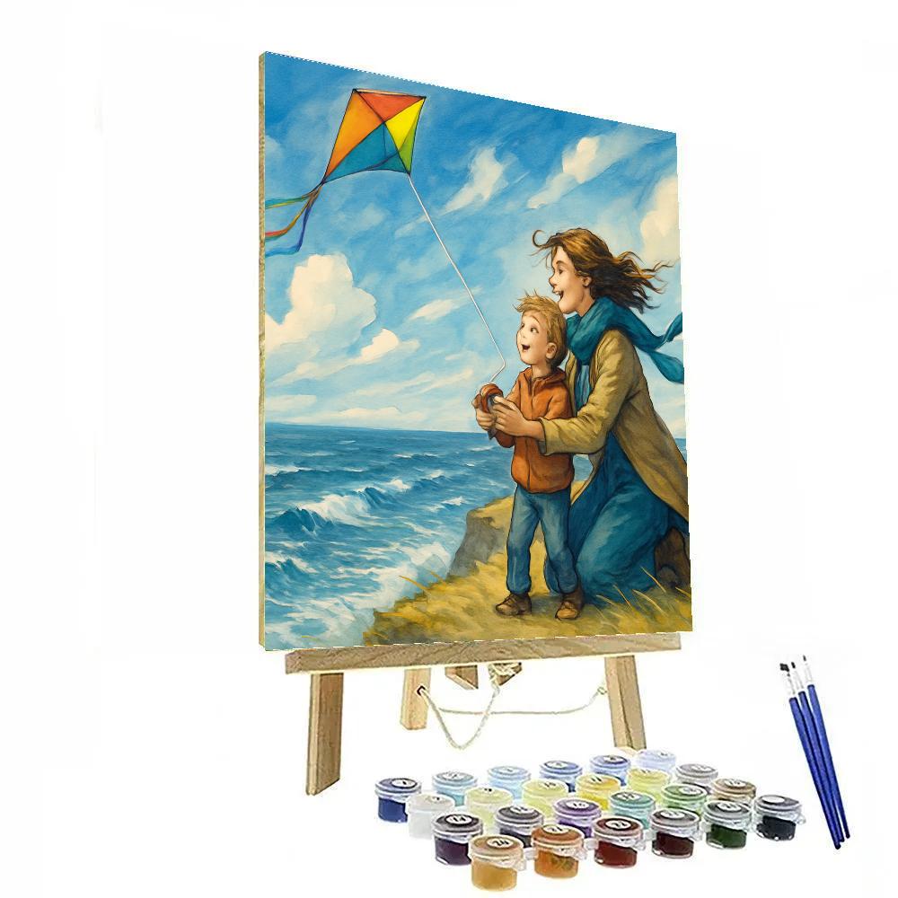 Seaside Kite Lessons paint by number