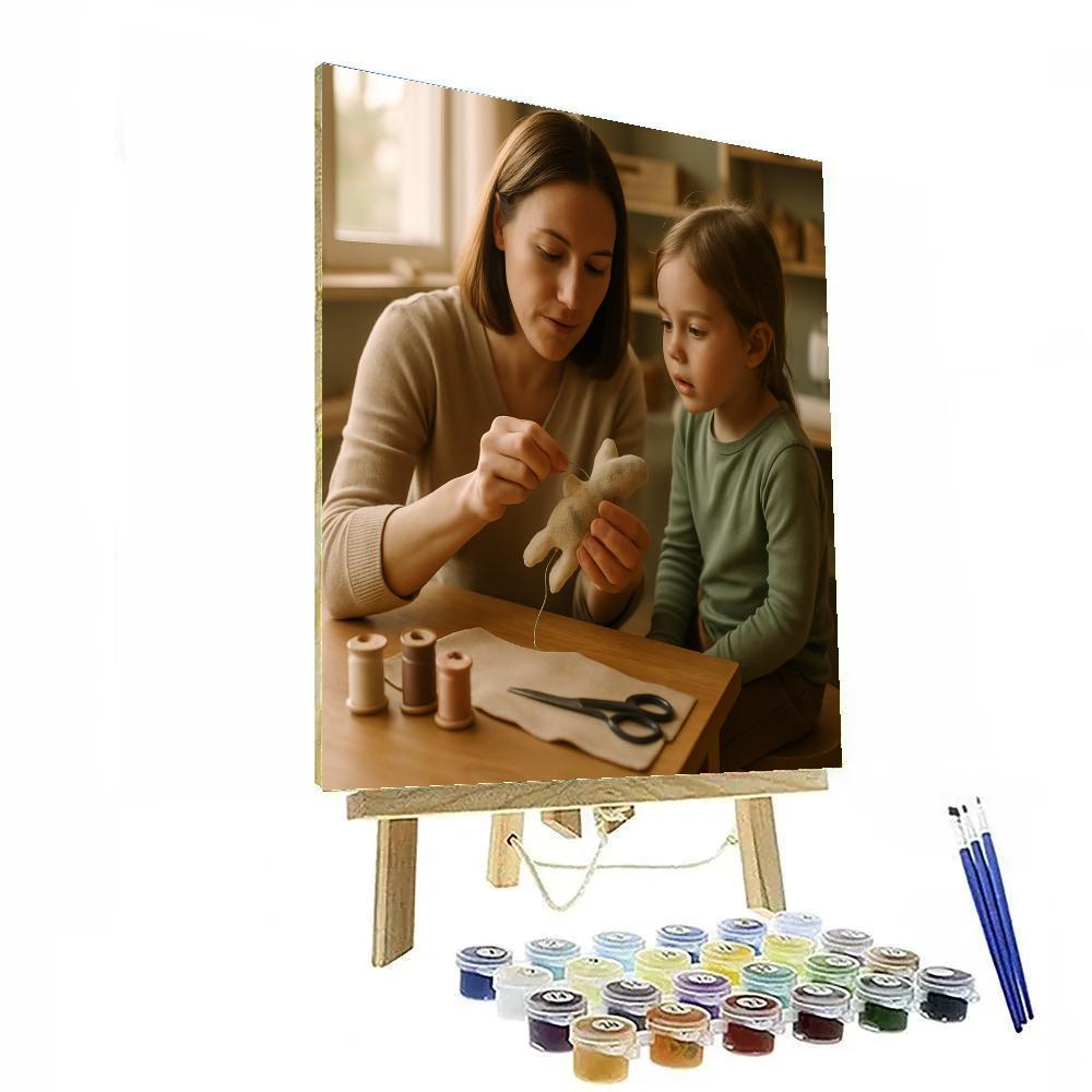 Quiet Sewing And Stories Hour Paint by numbers kits