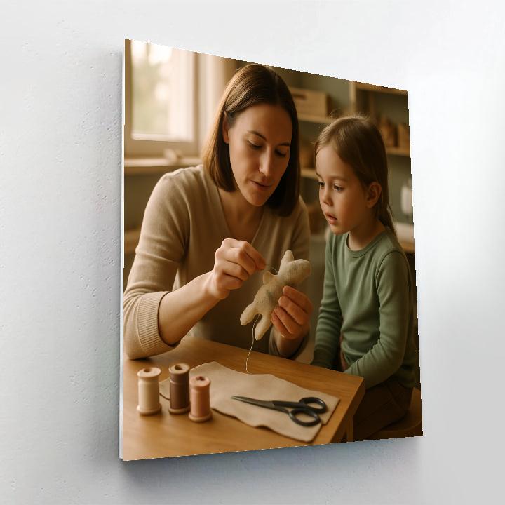 Quiet Sewing And Stories Hour Paint by numbers kits