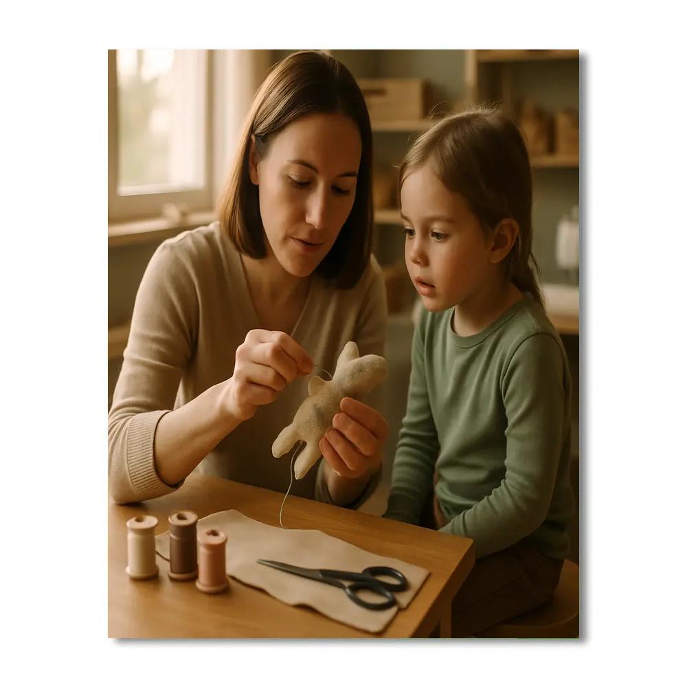 Quiet Sewing And Stories Hour Paint by numbers kits