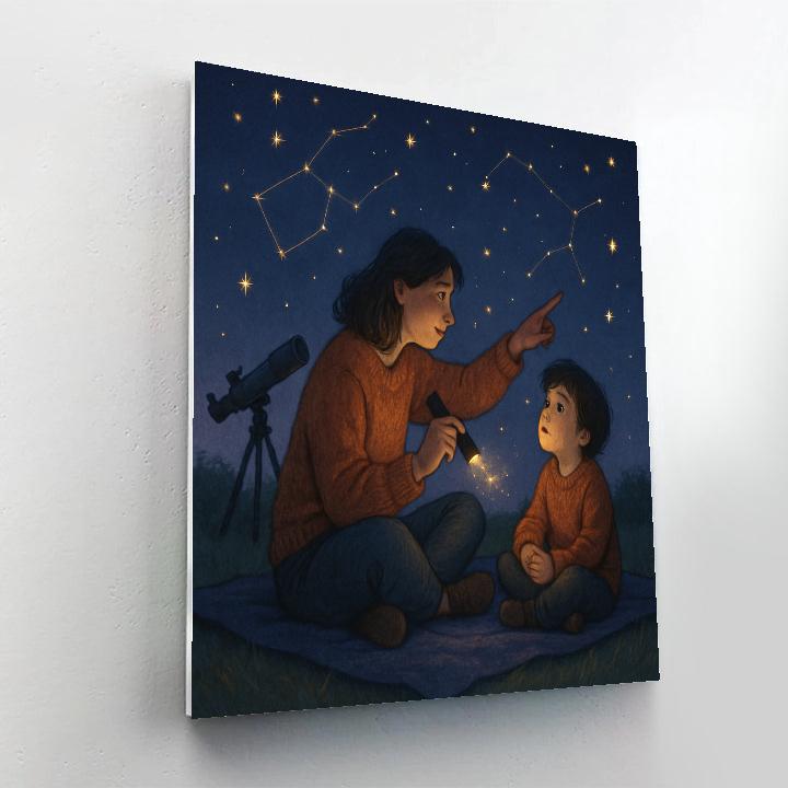 Backyard Stargazing Promise painting number kit