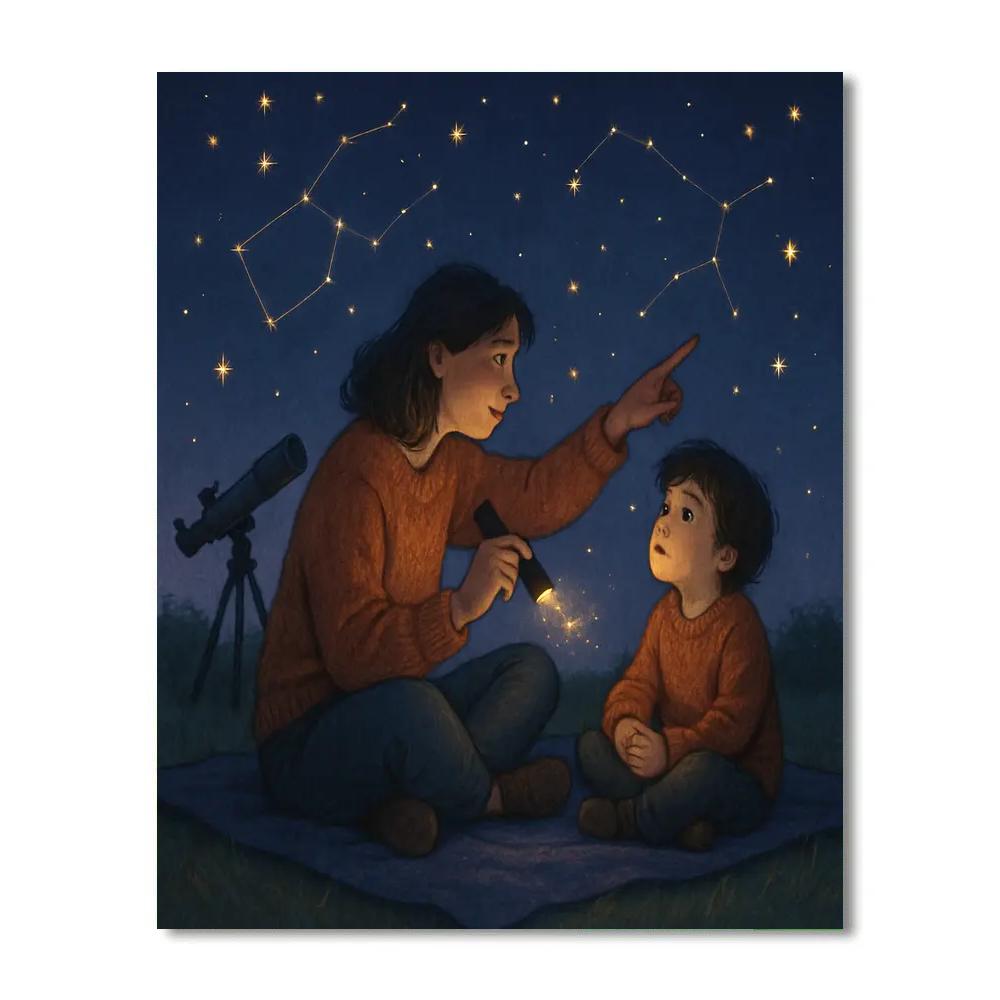 Backyard Stargazing Promise painting number kit
