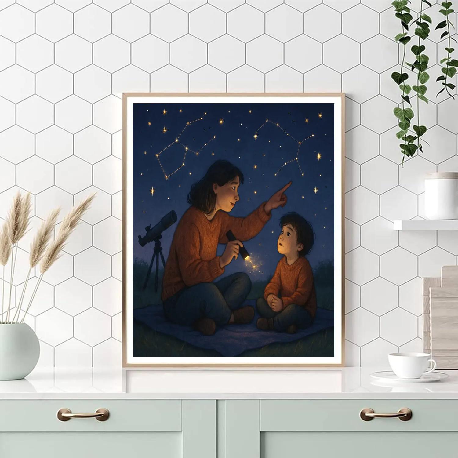 Backyard Stargazing Promise painting number kit