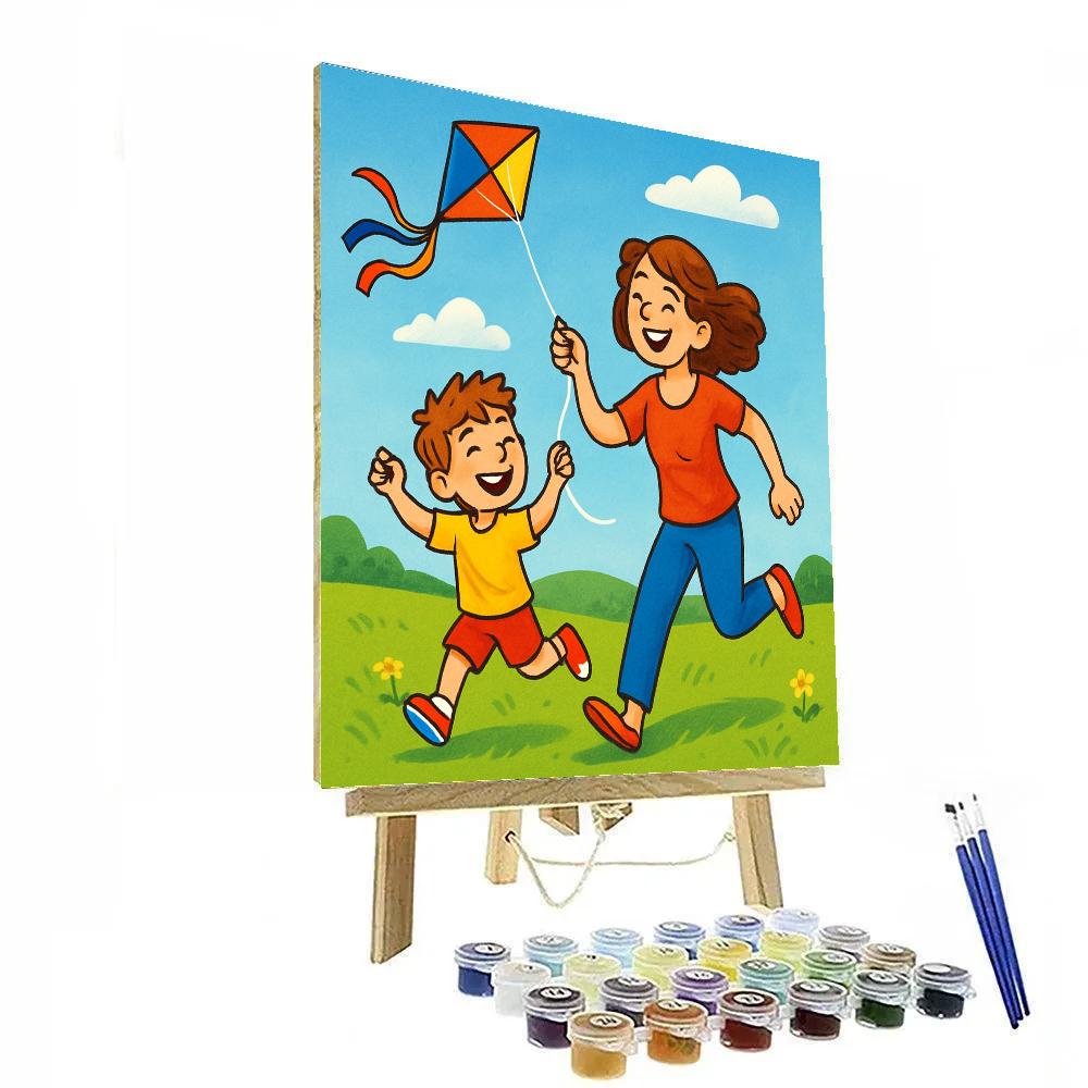 Joyful Kite Flying Day Paint by numbers kits
