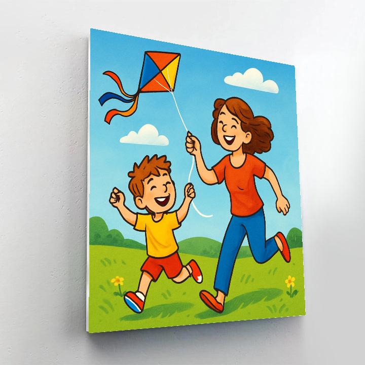 Joyful Kite Flying Day Paint by numbers kits