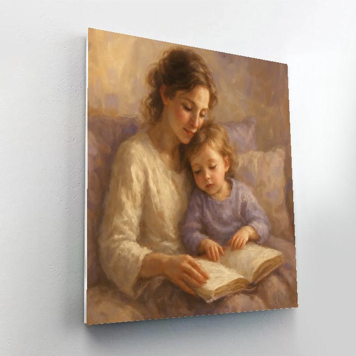 Mothers Quiet Storytime paint by number