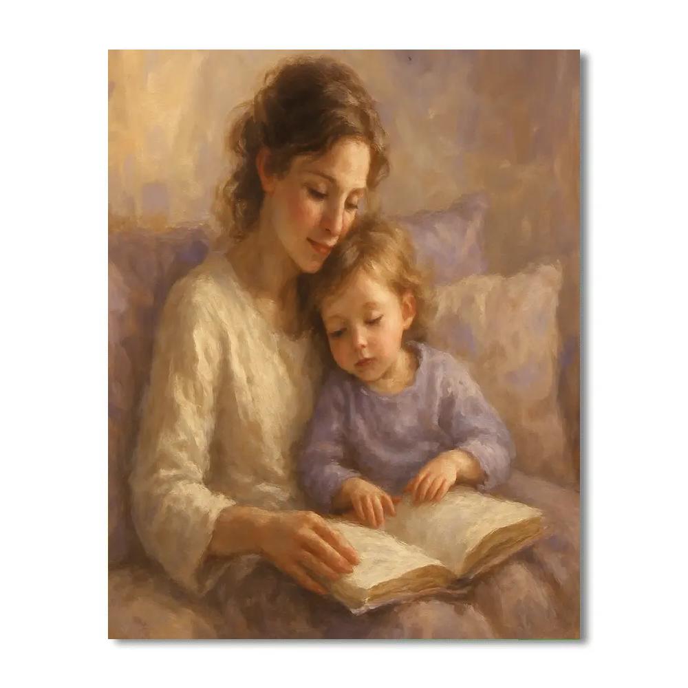 Mothers Quiet Storytime paint by number