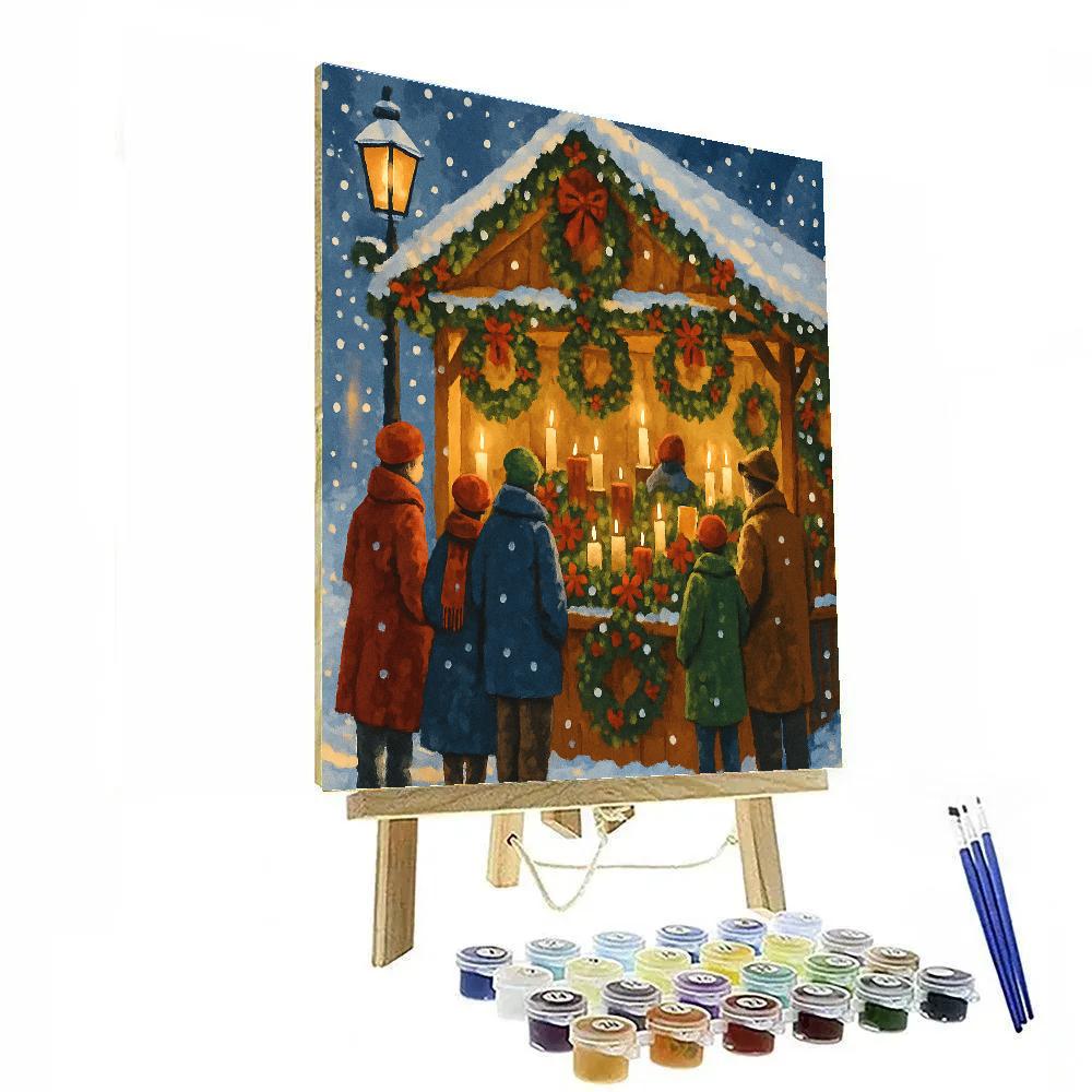 Festive Frosted Market paint by color
