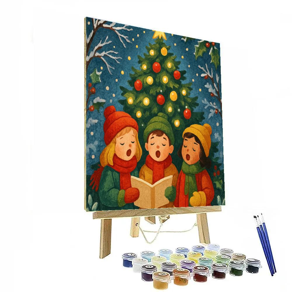 Twinkling Treetop Tunes Painting by numbers kit