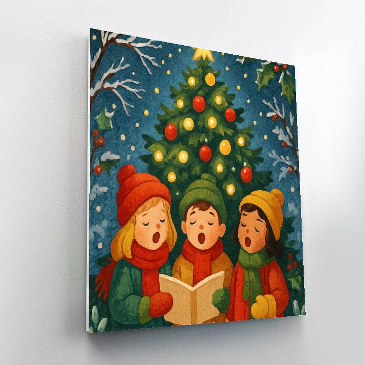 Twinkling Treetop Tunes Painting by numbers kit