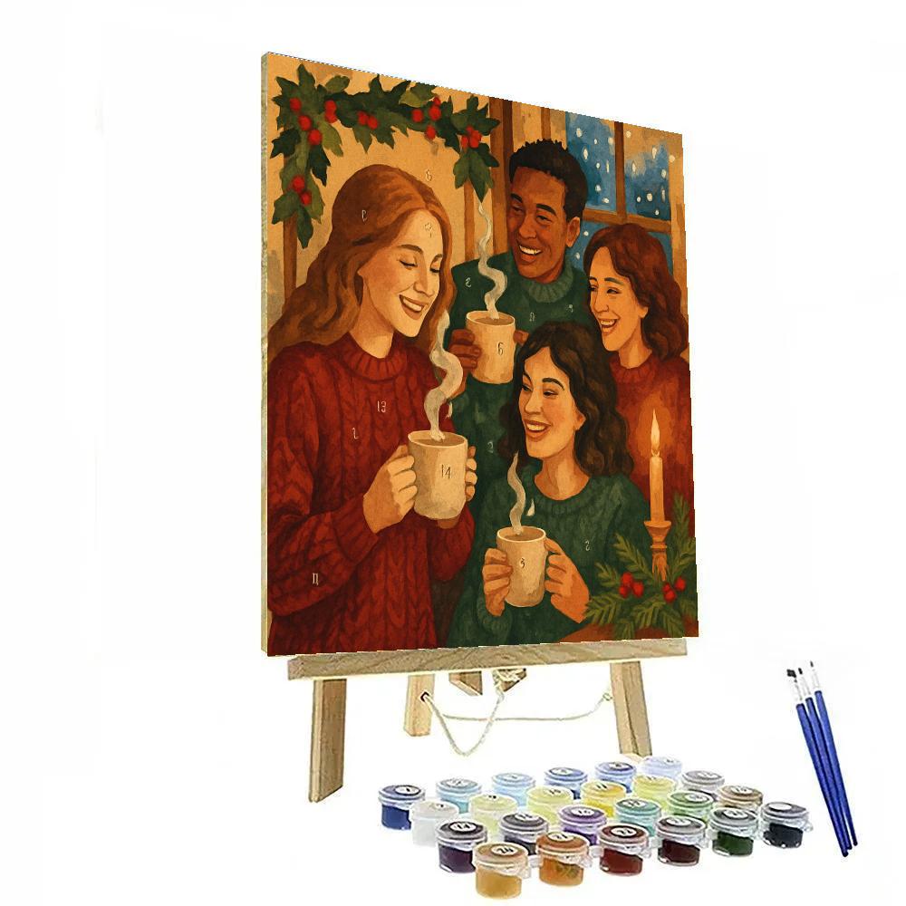 Cozy Cocoa And Carols paint by numbers