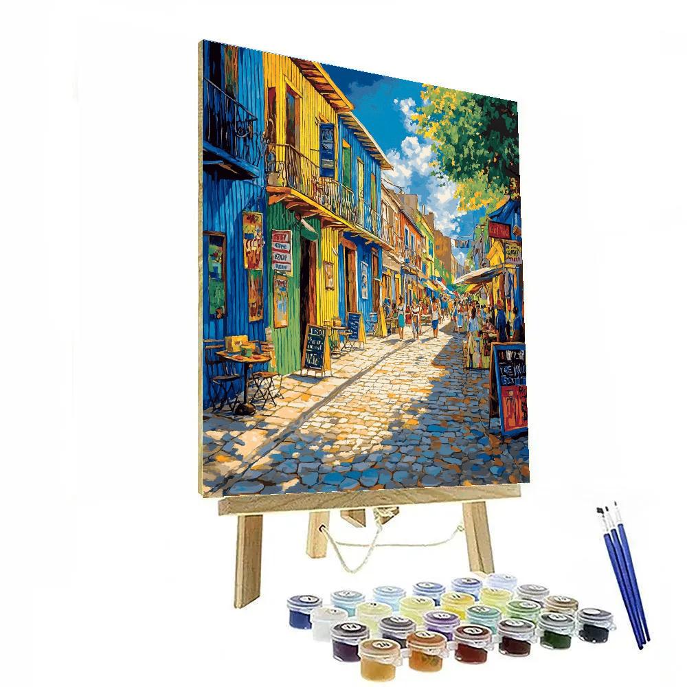 La Boca Caminito Colorful Houses Buenos Aires Argentina Painting by numbers kit