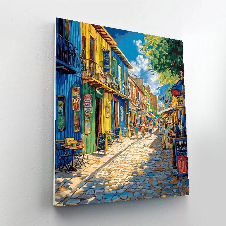 La Boca Caminito Colorful Houses Buenos Aires Argentina Painting by numbers kit