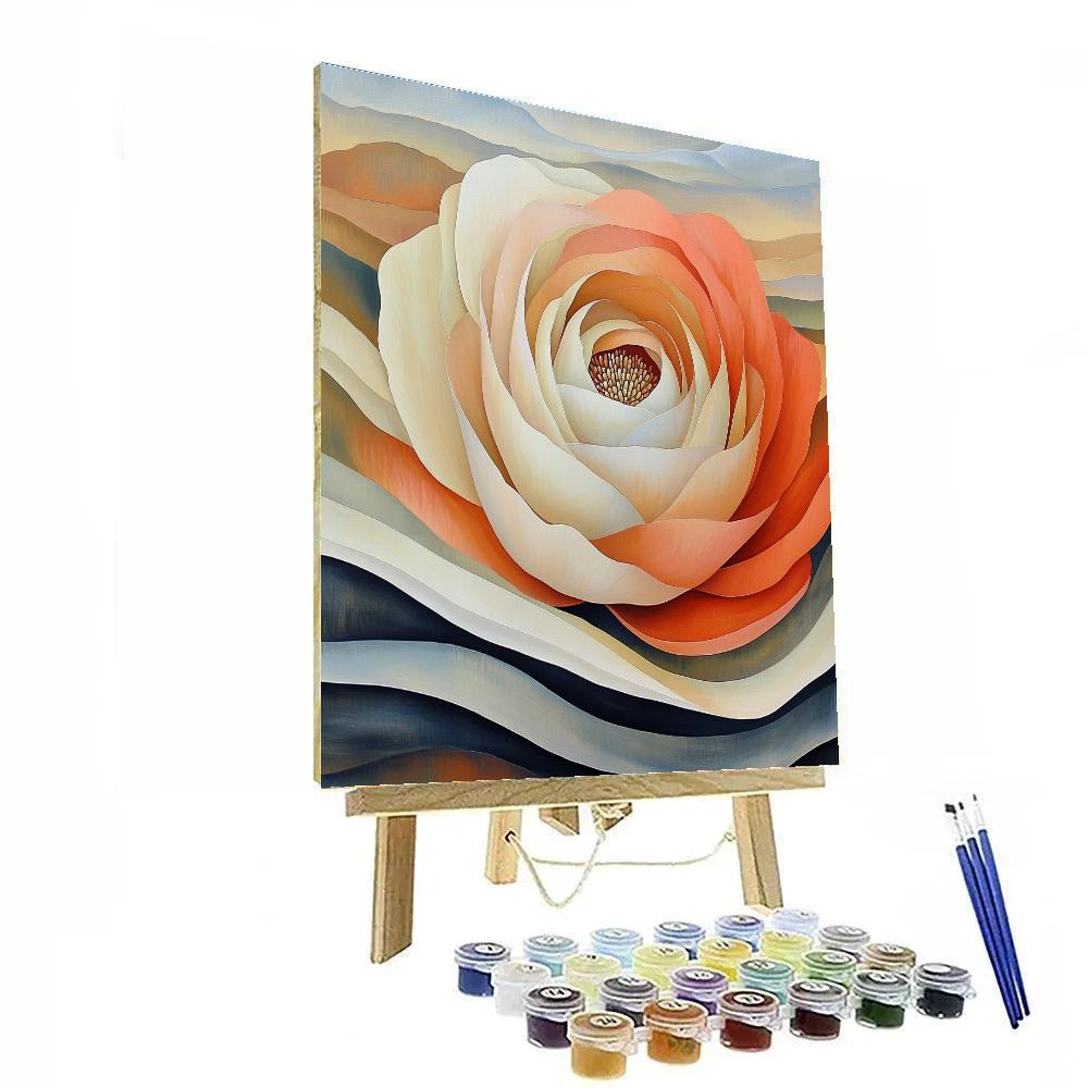 Georgia OKeeffe Inspired Desert Flowers painting number kit
