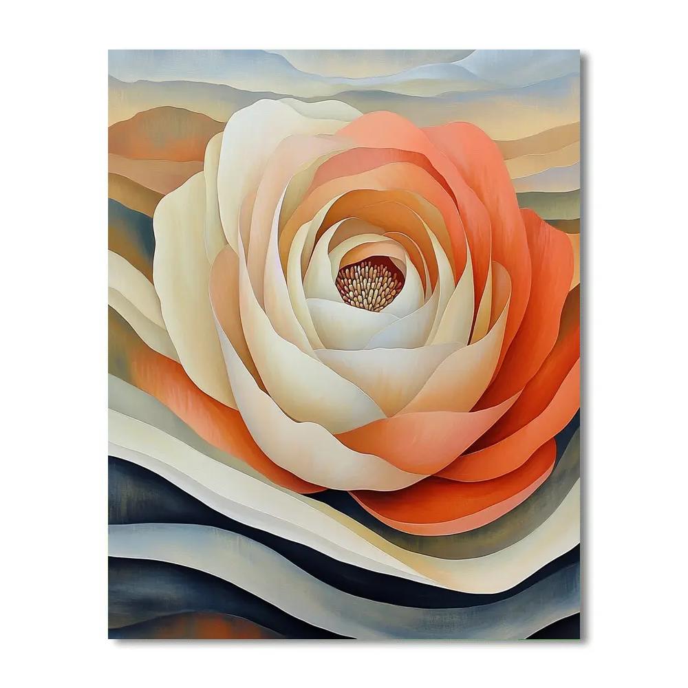 Georgia OKeeffe Inspired Desert Flowers painting number kit