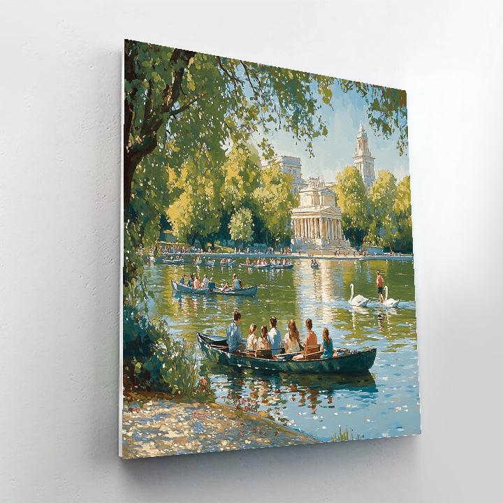 Serpentine Lake At Hyde Park London United Kingdom Painting by numbers kit