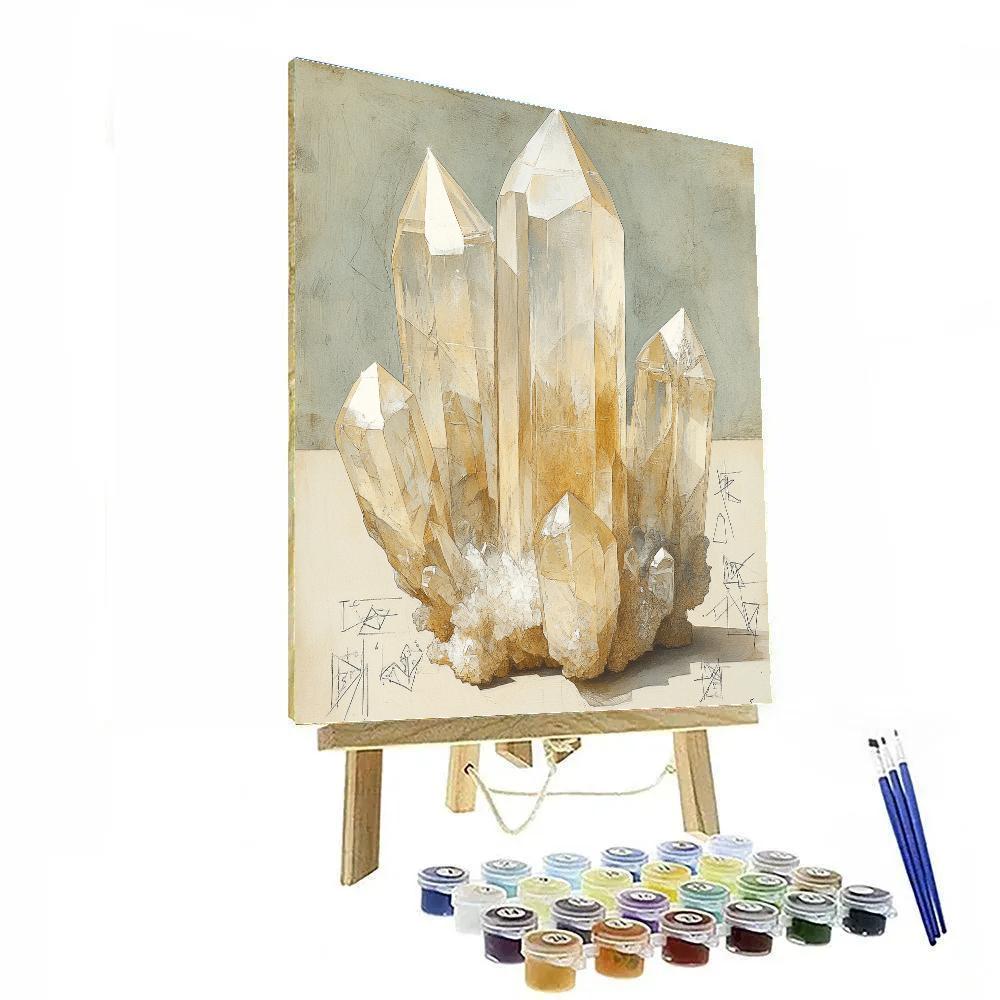 Leonardo Da Vinci Inspired Crystal Mineralogy Study Painting by numbers kit