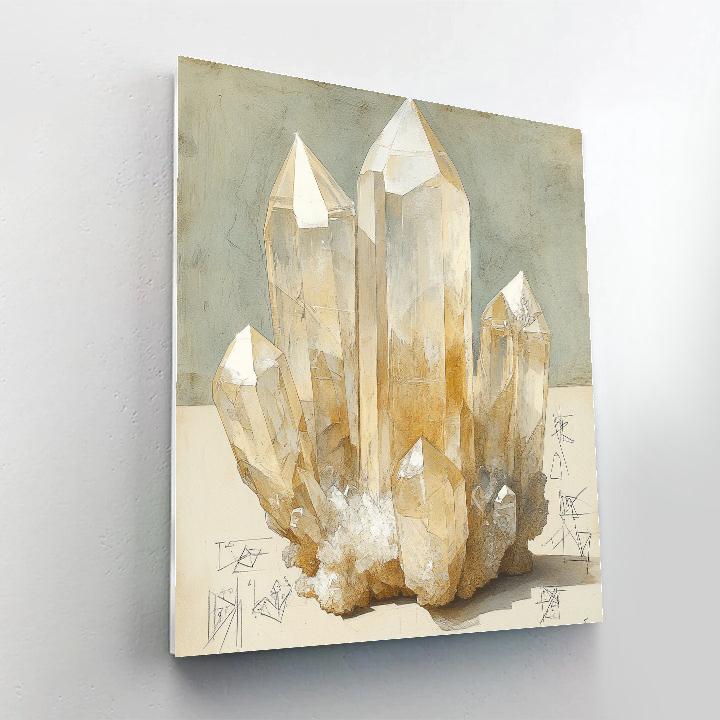 Leonardo Da Vinci Inspired Crystal Mineralogy Study Painting by numbers kit