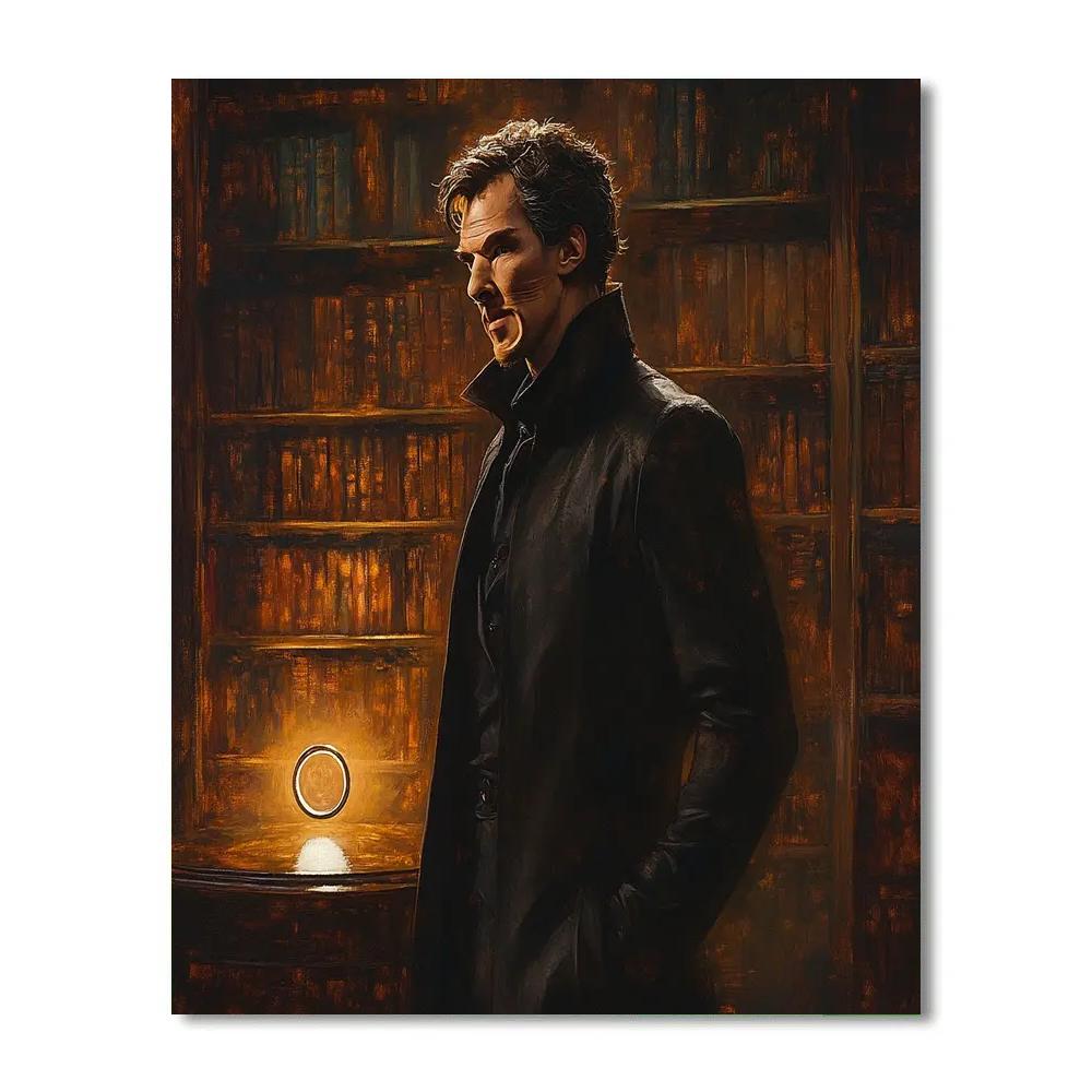 Benedict Cumberbatch: Weaving The Enigma Of The Sorcerer Painting by numbers kit