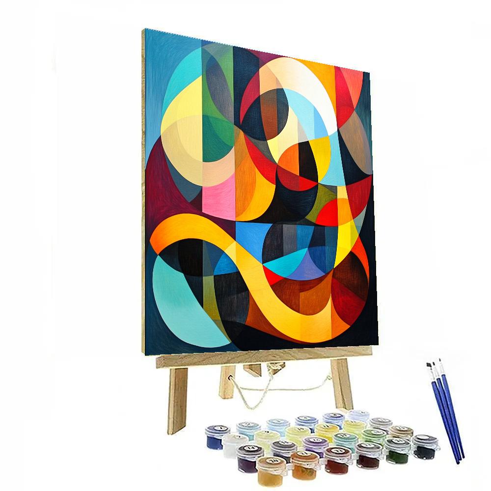 Kandinsky Inspired Concert Abstraction DIY paint by numbers