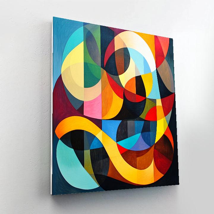 Kandinsky Inspired Concert Abstraction DIY paint by numbers