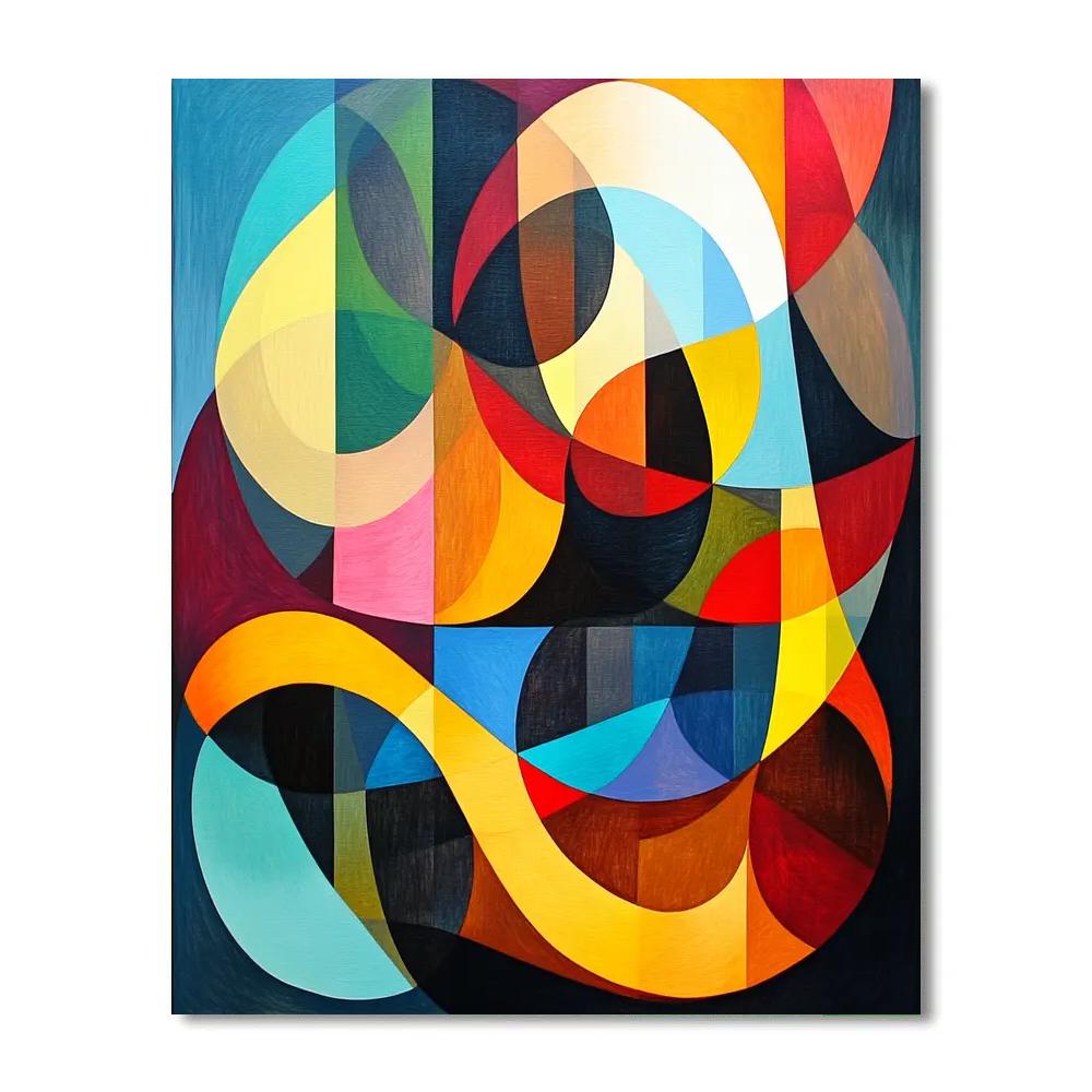 Kandinsky Inspired Concert Abstraction DIY paint by numbers